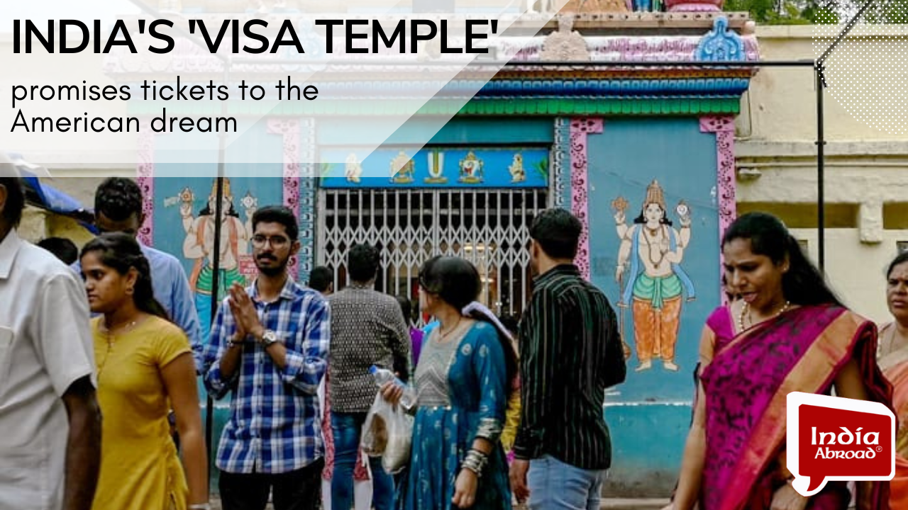 India's 'visa temple' promises tickets to the American dream